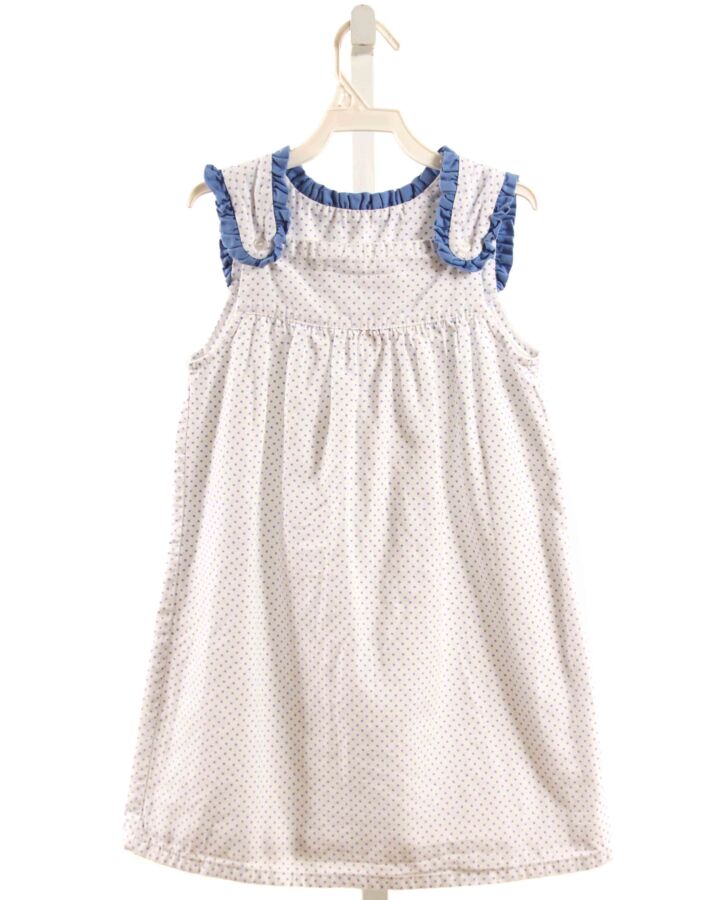 SOUTHERN SUNSHINE KIDS  WHITE PIQUE POLKA DOT  DRESS