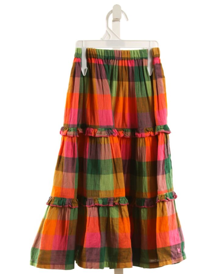 PINK CHICKEN  MULTI-COLOR  PLAID  SKIRT