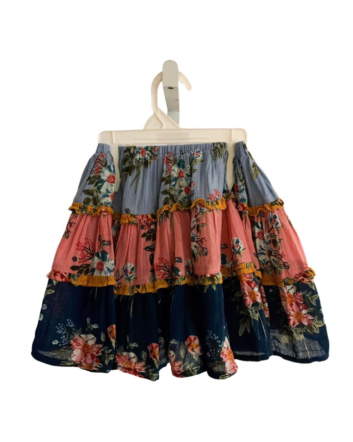 PINK CHICKEN  BLUE  FLORAL  SKIRT