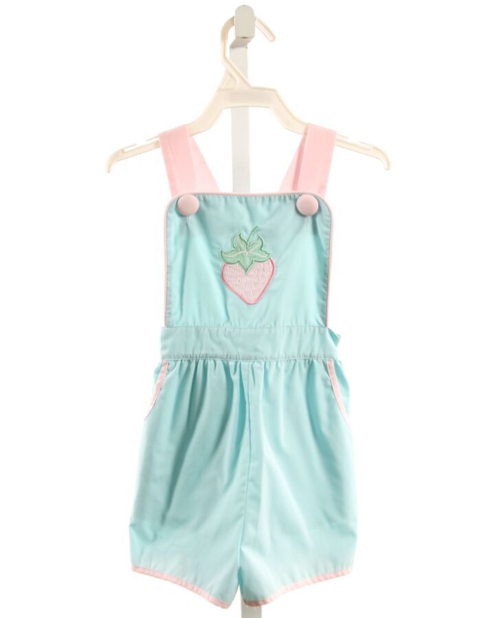 STITCHY FISH  AQUA   APPLIQUED ROMPER