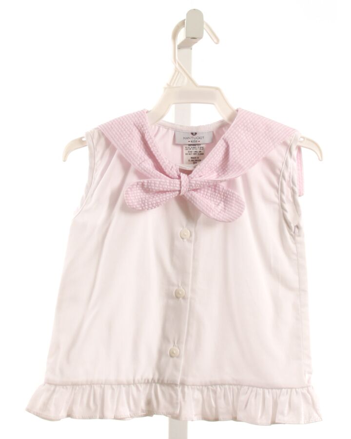 NANTUCKET KIDS  WHITE    SLEEVELESS SHIRT