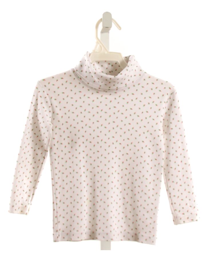 THE BEAUFORT BONNET COMPANY  WHITE  FLORAL  KNIT LS SHIRT