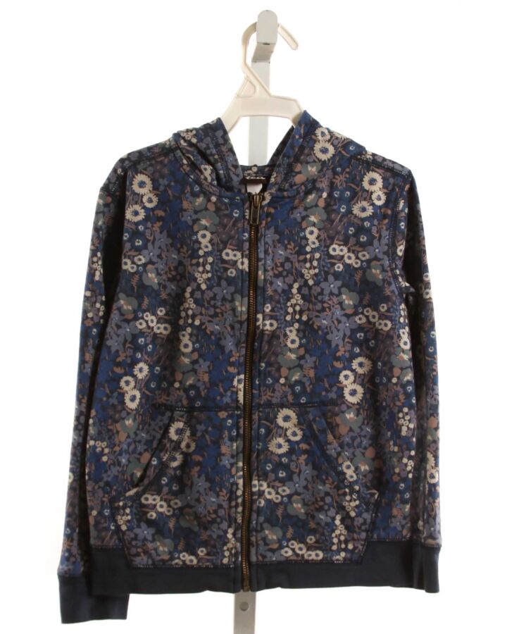 TEA  BLUE  FLORAL  OUTERWEAR