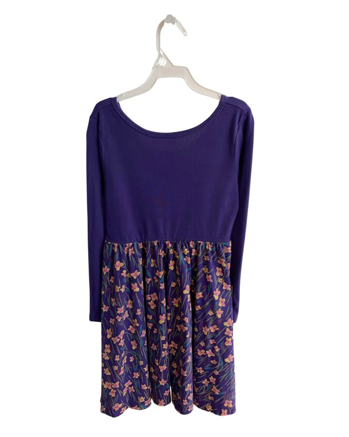 TEA  PURPLE  FLORAL  KNIT DRESS