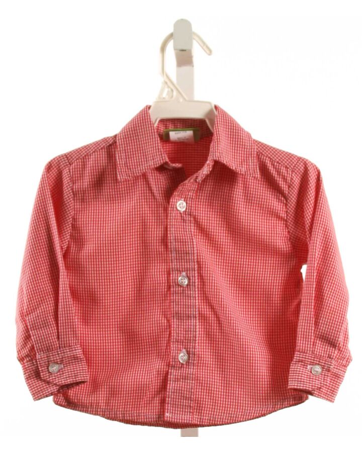 CLASSIC WHIMSY  RED  GINGHAM  DRESS SHIRT