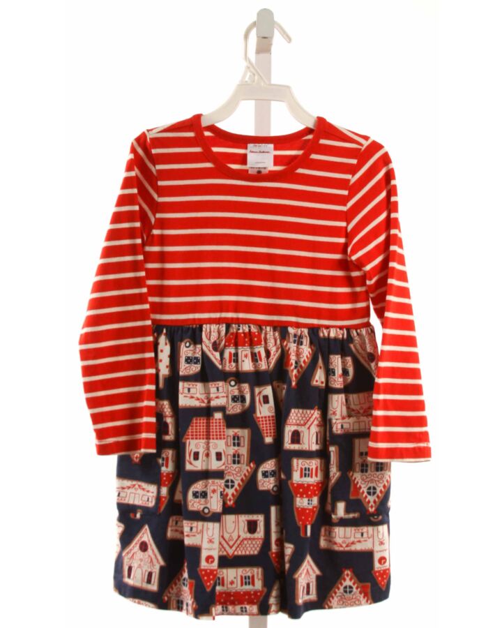 HANNA ANDERSSON  RED  PRINT  KNIT DRESS