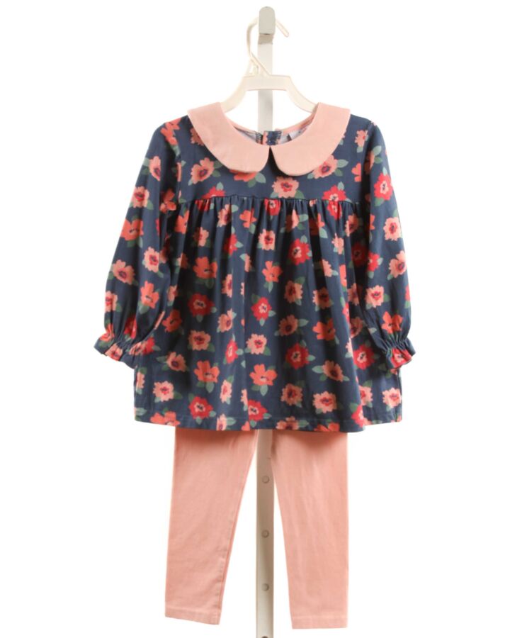 STITCHY FISH  PINK KNIT FLORAL  2-PIECE OUTFIT