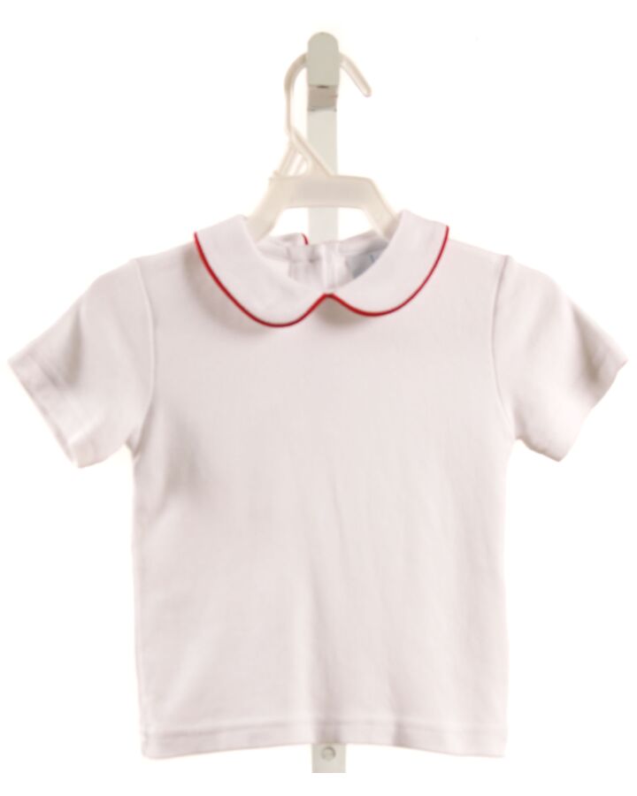 LITTLE ENGLISH  WHITE    KNIT SS SHIRT
