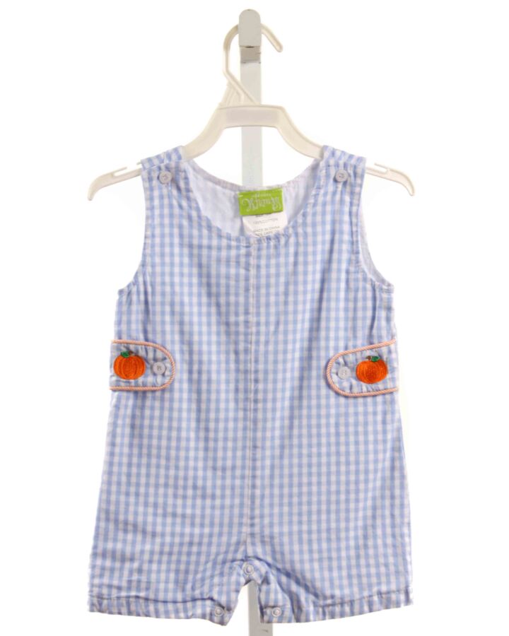 CLASSIC WHIMSY  LT BLUE  GINGHAM EMBROIDERED JON JON