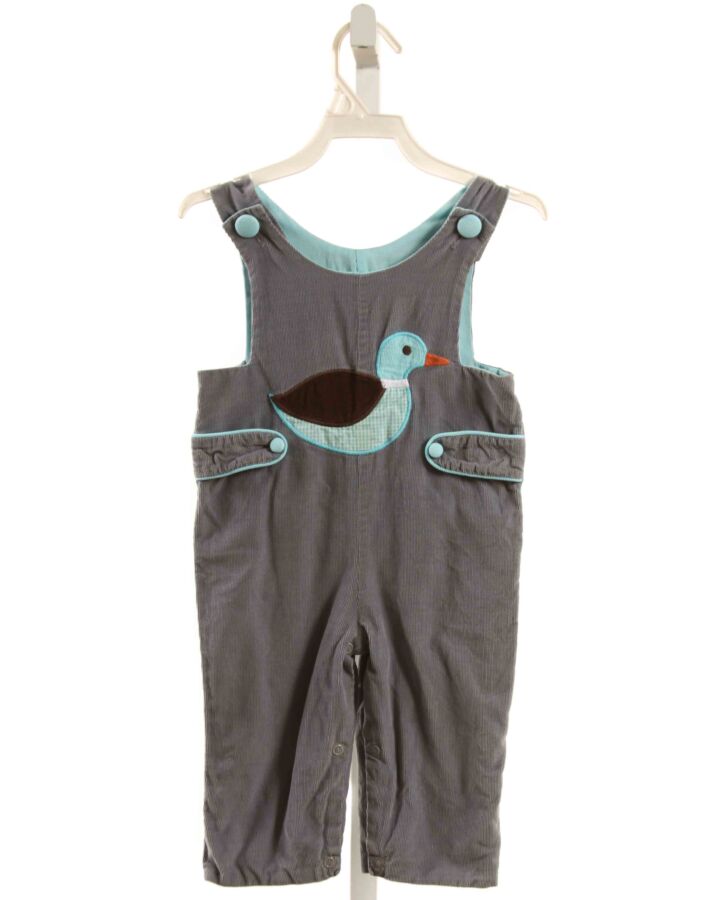 SHRIMP & GRITS  GRAY CORDUROY  APPLIQUED LONGALL