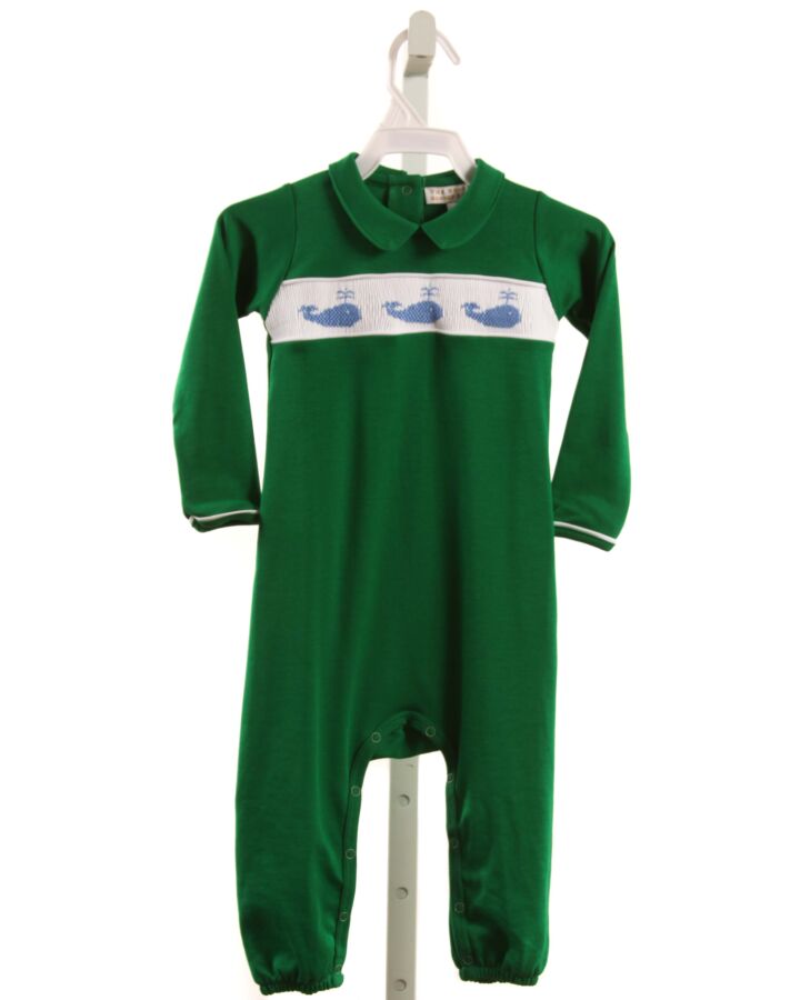 THE BEAUFORT BONNET COMPANY  GREEN   SMOCKED LONGALL