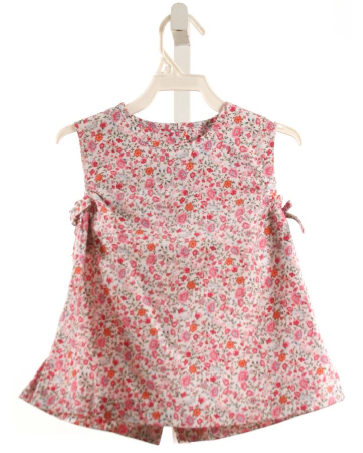 LITTLE ENGLISH  HOT PINK  FLORAL  SLEEVELESS SHIRT