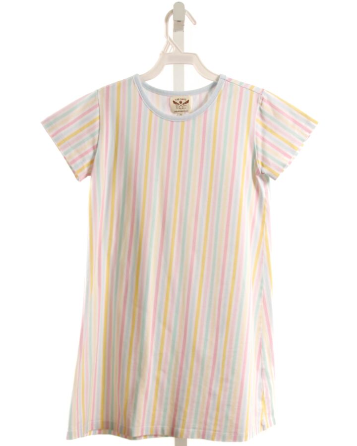 THE OAKS APPAREL   MULTI-COLOR  STRIPED  KNIT DRESS