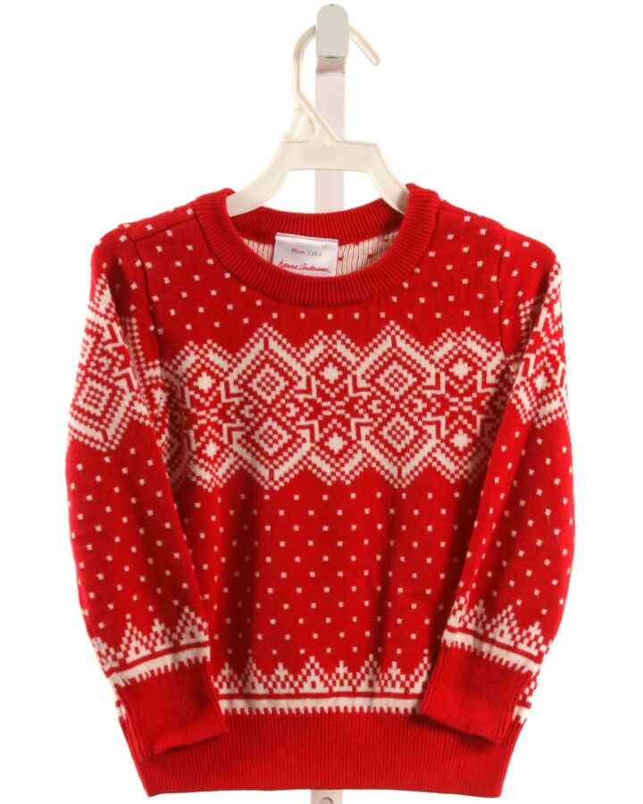 HANNA ANDERSSON  RED    SWEATER