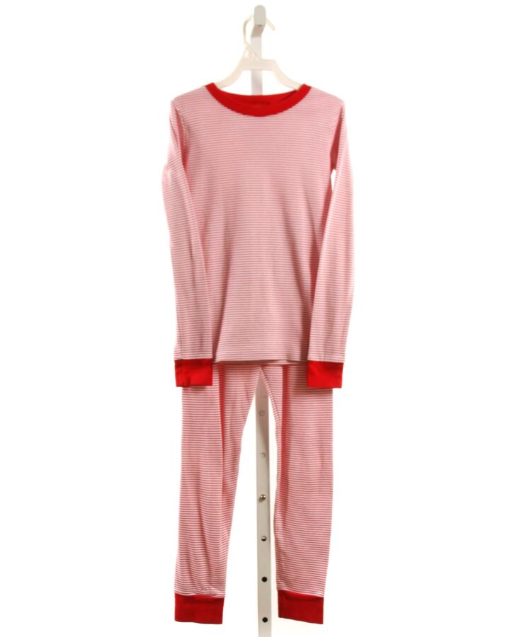 LAKE PAJAMAS  RED KNIT STRIPED  LOUNGEWEAR