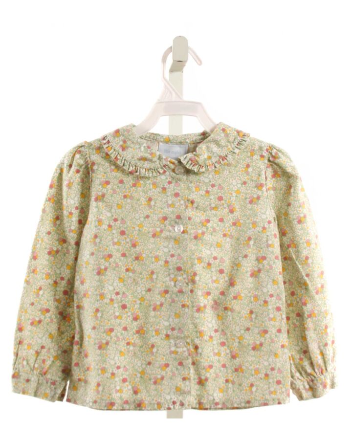 LITTLE ENGLISH  LT GREEN  FLORAL  SHIRT-LS