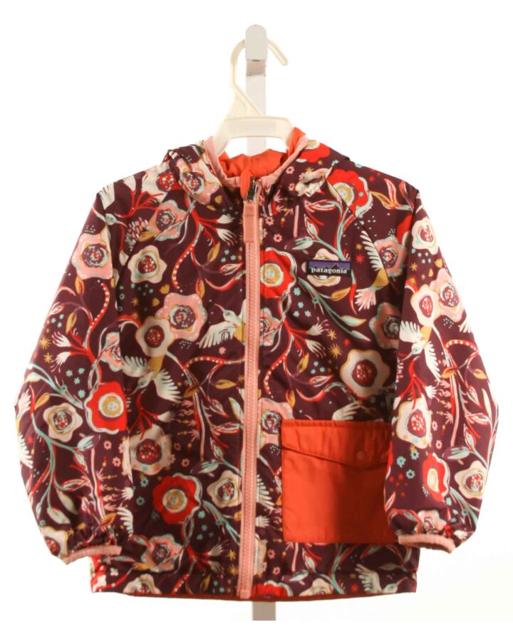 PATAGONIA  MAROON  FLORAL  OUTERWEAR