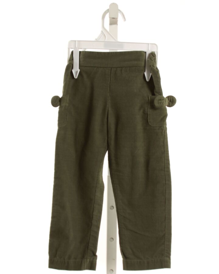 BELLA BLISS  GREEN CORDUROY   PANTS
