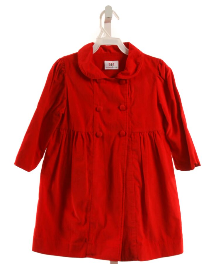 MOM & ME  RED CORDUROY   DRESSY OUTERWEAR