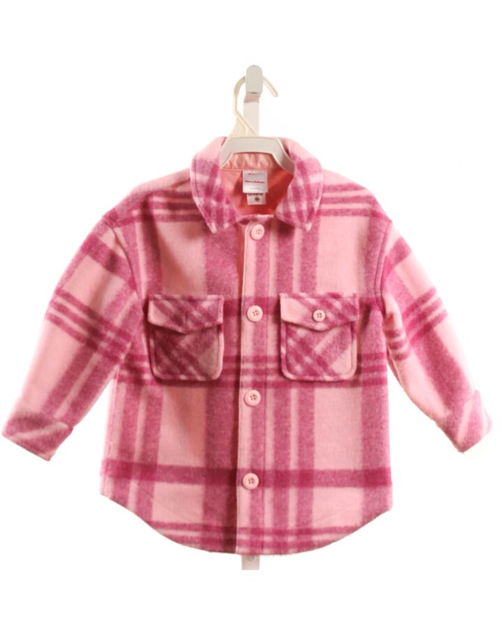 HANNA ANDERSSON  PINK FLANNEL PLAID  OUTERWEAR