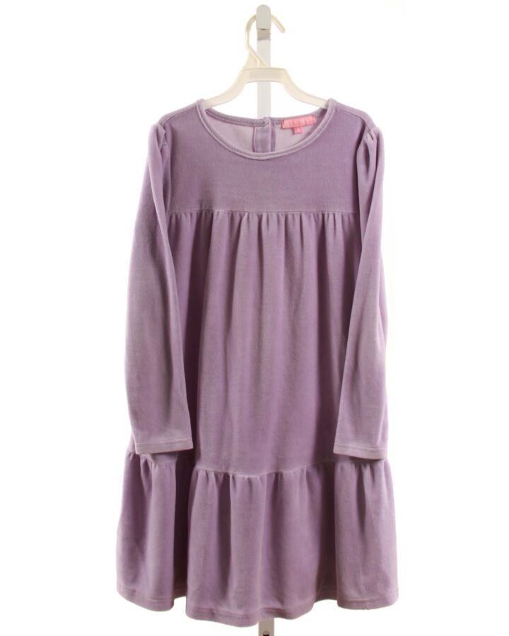 BISBY BY LITTLE ENGLISH  LAVENDER VELOUR   DRESS
