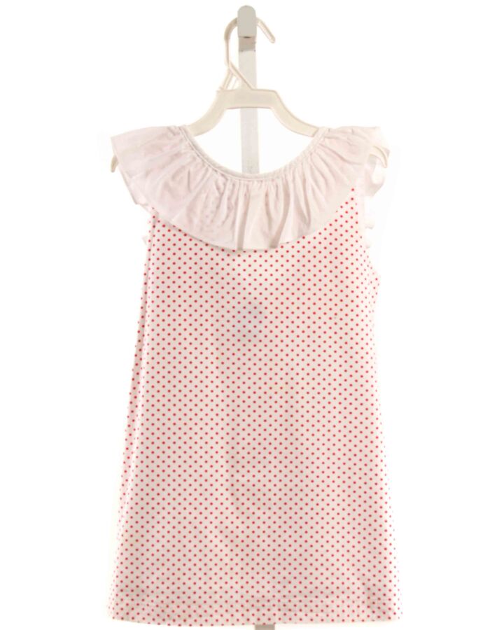 BELLA BLISS  RED  POLKA DOT  SLEEVELESS SHIRT WITH RUFFLE