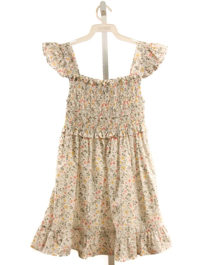 BELLA BLISS  WHITE  FLORAL SMOCKED DRESS