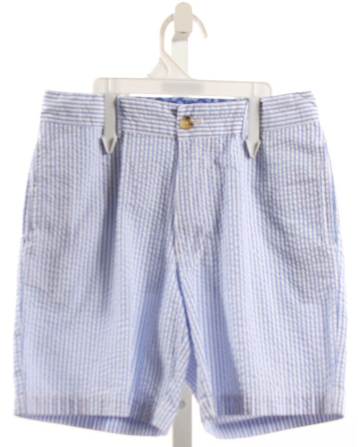 J. BAILEY  LT BLUE SEERSUCKER STRIPED  SHORTS