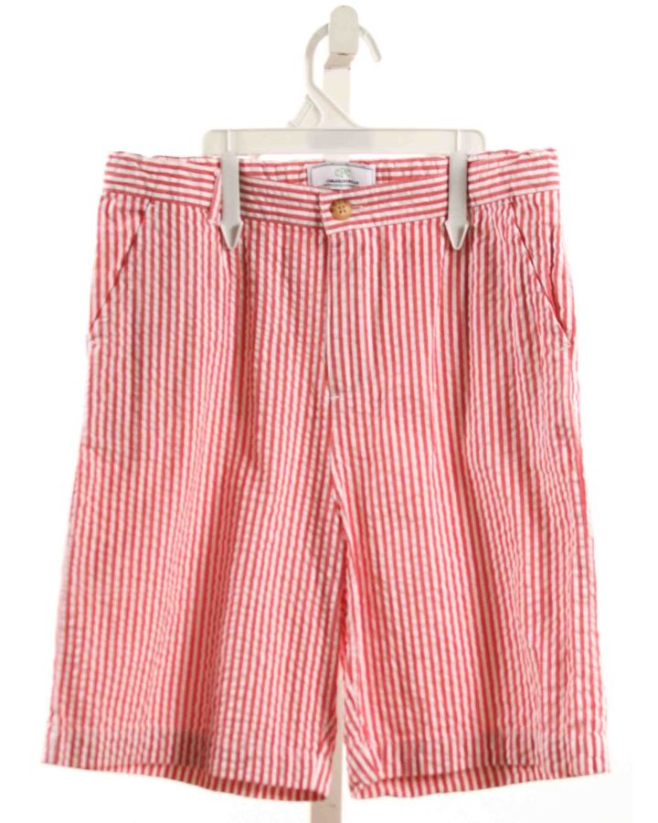 CPC  RED SEERSUCKER STRIPED  SHORTS