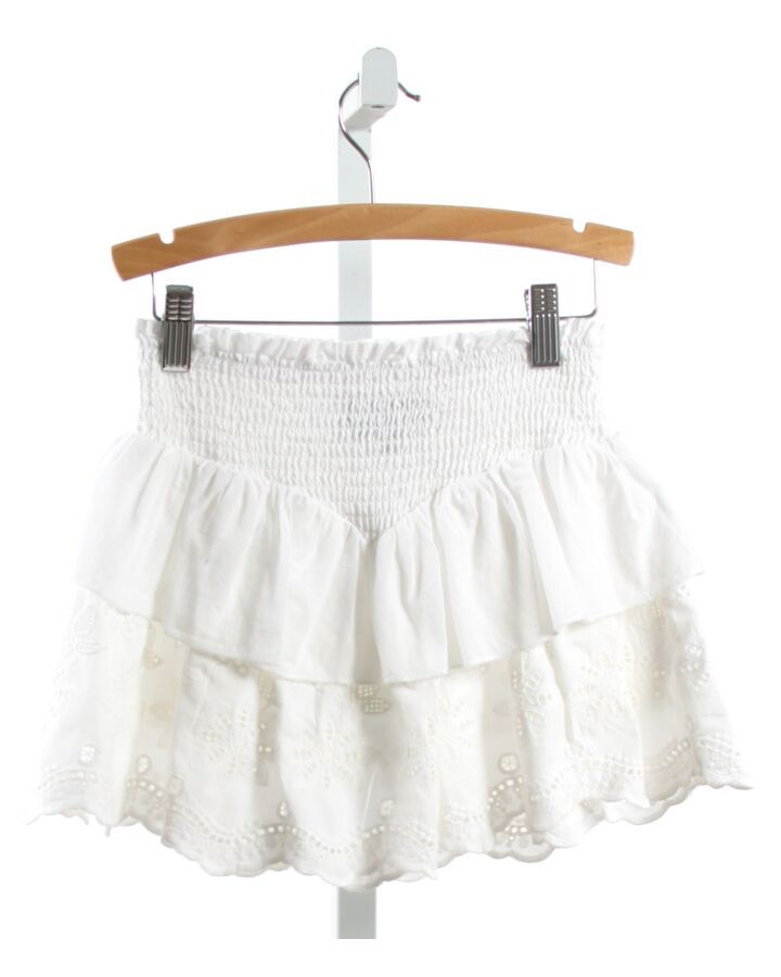 KATIEJNYC  WHITE EYELET   SKIRT