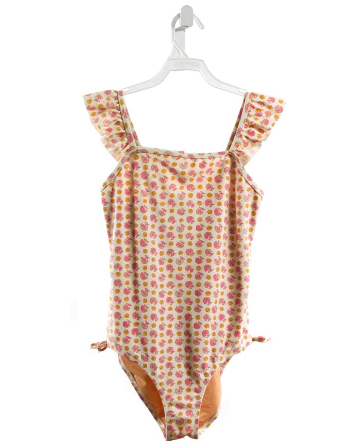 CREWCUTS  PINK  FLORAL  1-PIECE SWIMSUIT