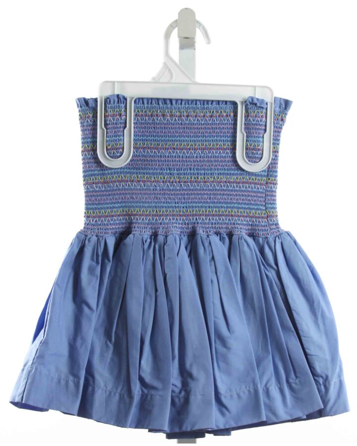 CAKE FOR DINNER  BLUE   SMOCKED SLEEVELESS SHIRT