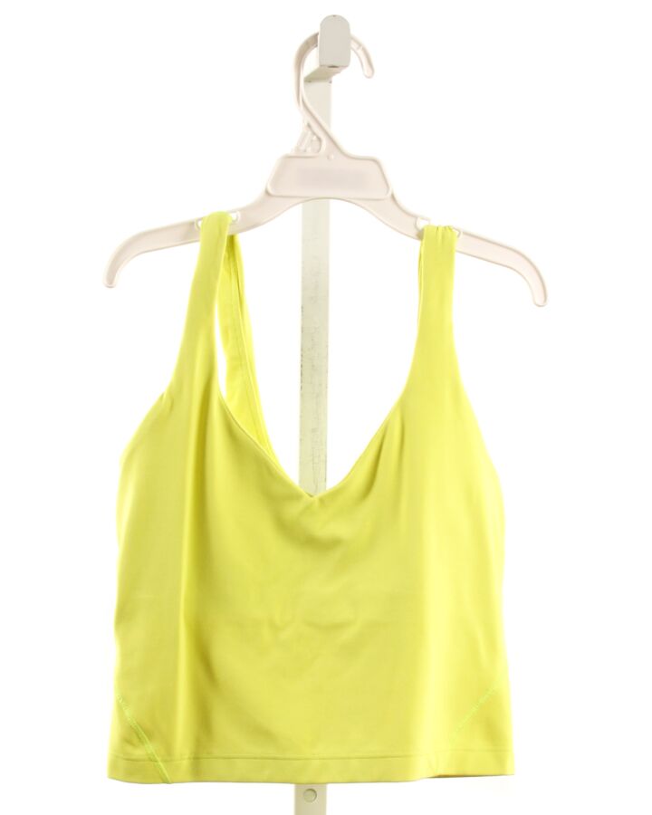 LULULEMON  BRIGHT YELLOW    KNIT TANK