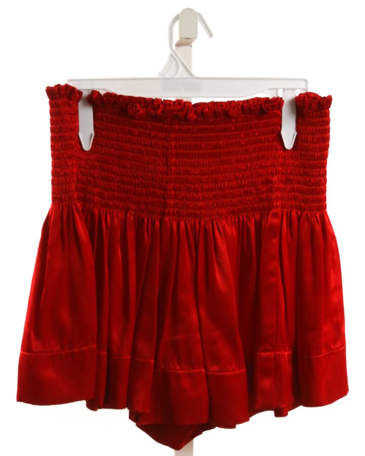 KOCH  RED   SMOCKED SHORTS