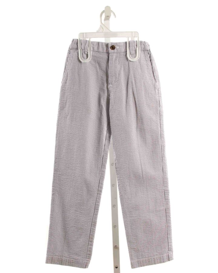 BROOKS BROTHERS  BLUE SEERSUCKER STRIPED  PANTS