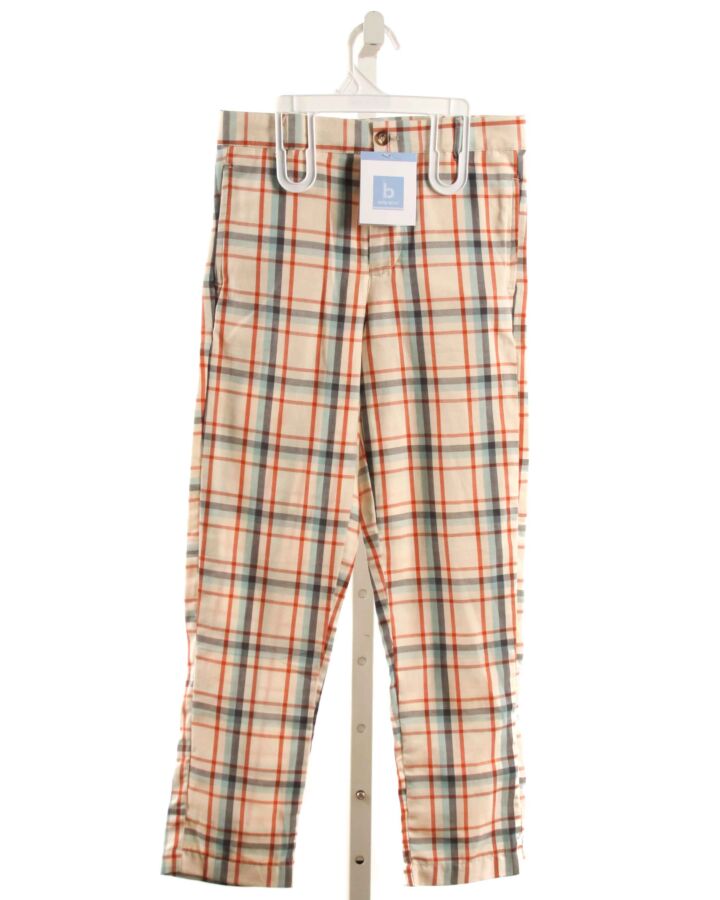 BELLA BLISS  IVORY  PLAID  PANTS