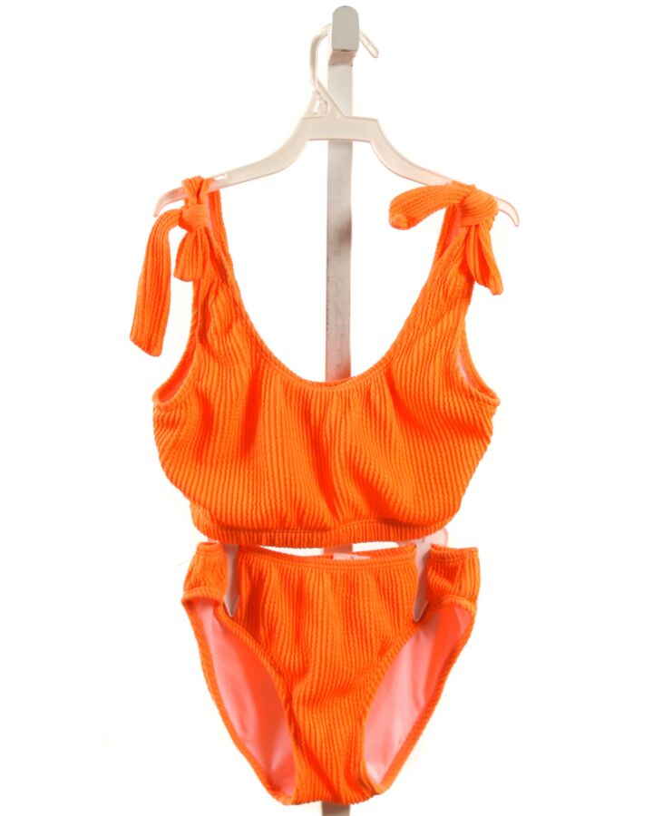 SNAPPER ROCK  ORANGE SEERSUCKER   2-PIECE SWIMSUIT