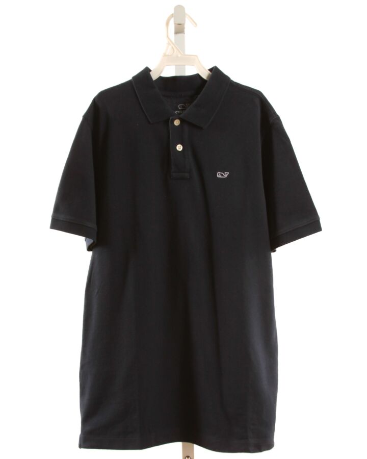 VINEYARD VINES  NAVY PIQUE   KNIT SS SHIRT
