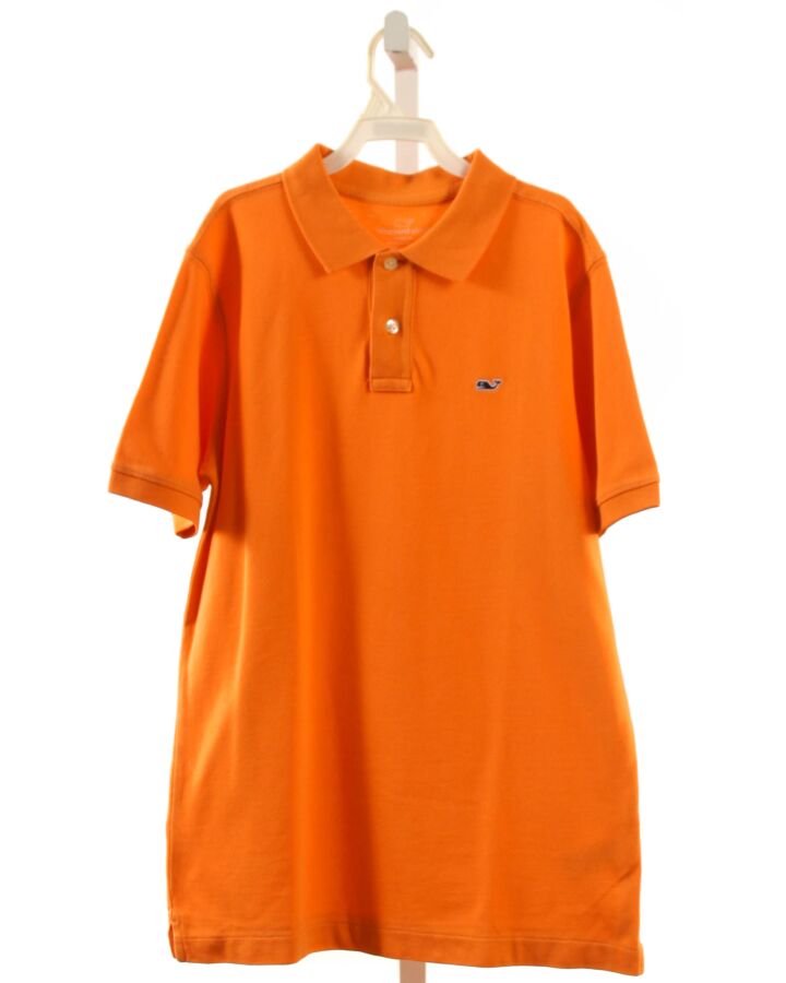 VINEYARD VINES  ORANGE    KNIT SS SHIRT