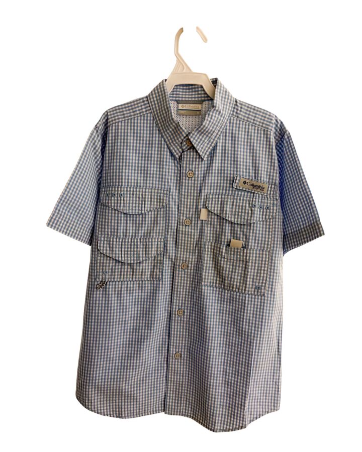 COLUMBIA  LT BLUE    SHIRT-SS