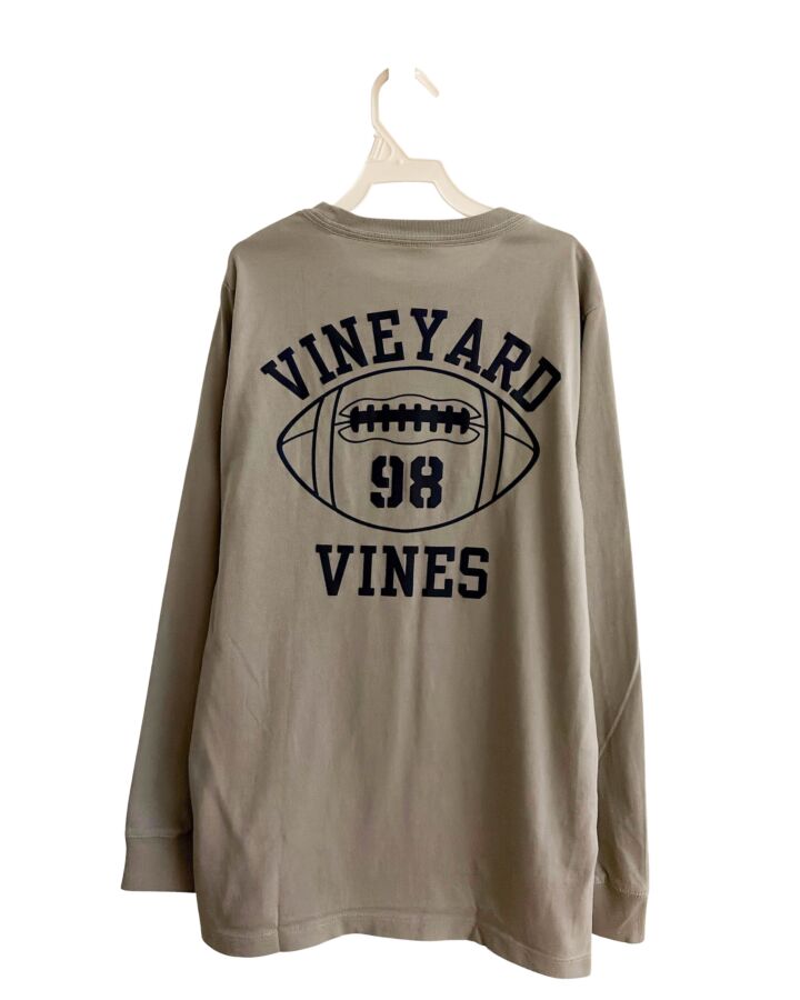 VINEYARD VINES  GRAY   PRINTED DESIGN T-SHIRT