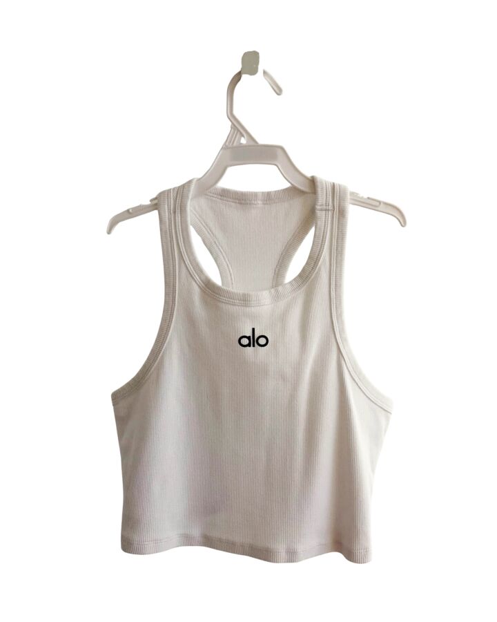 ALO YOGA  WHITE    KNIT TANK