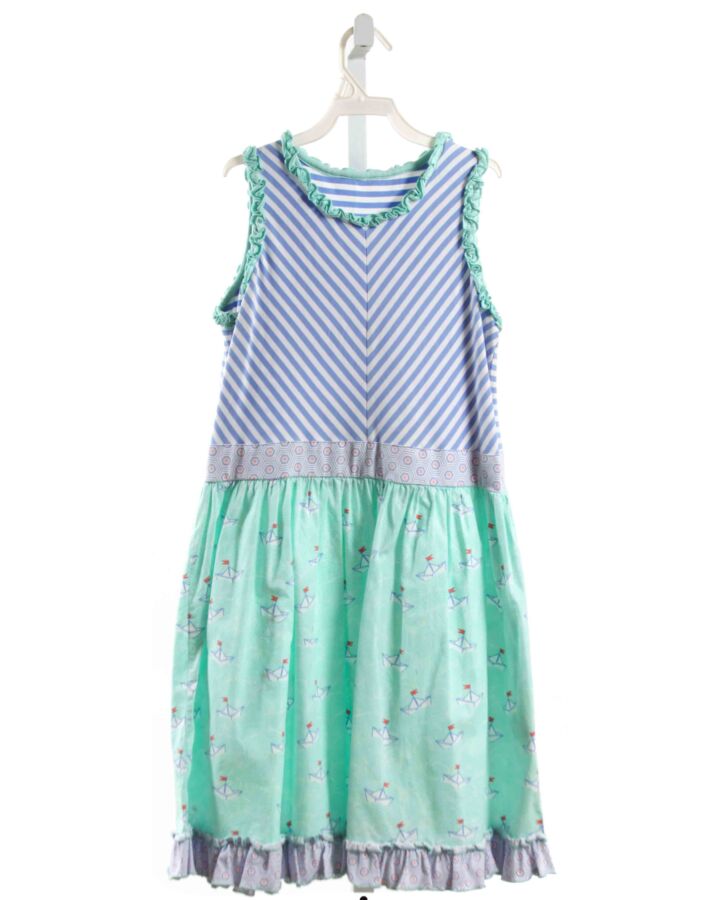 SERENDIPITY  AQUA  PRINT  DRESS