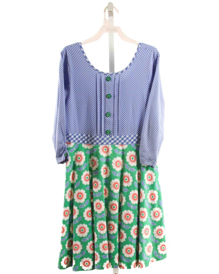 SERENDIPITY  GREEN  FLORAL  KNIT DRESS