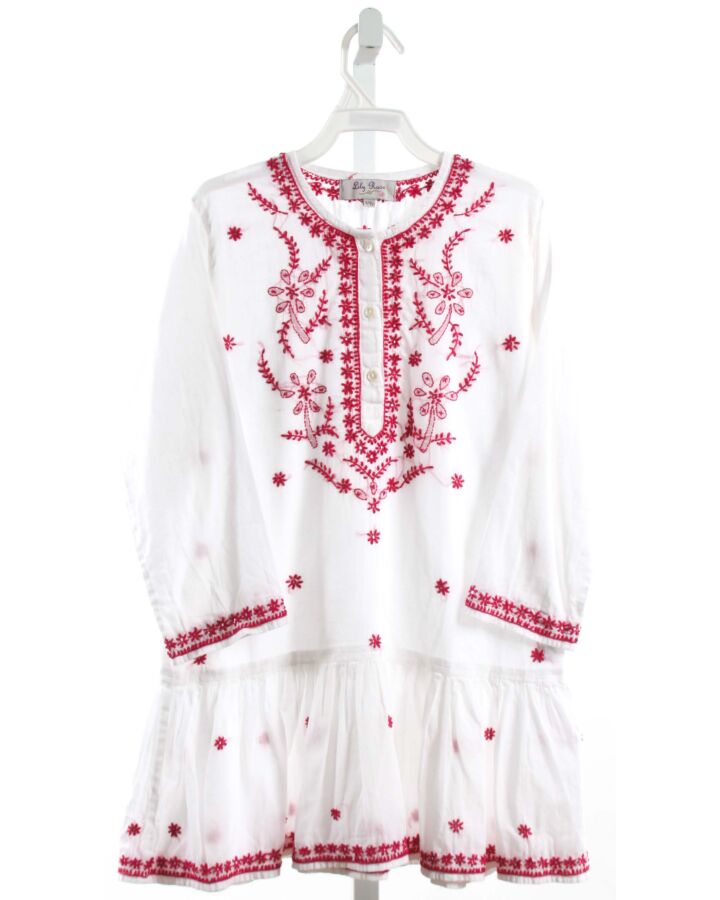 LILY ROSE  WHITE   EMBROIDERED DRESS