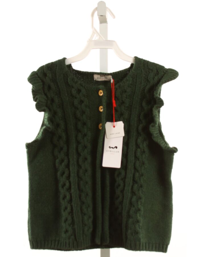 CYRILLUS  GREEN    SWEATER VEST