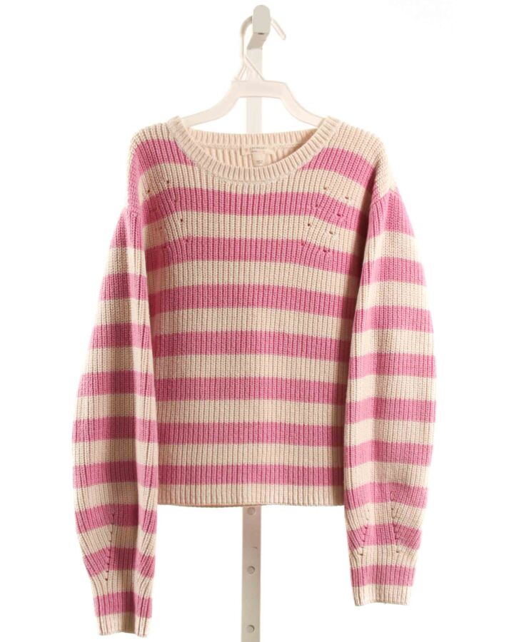CREWCUTS  PURPLE  STRIPED  SWEATER