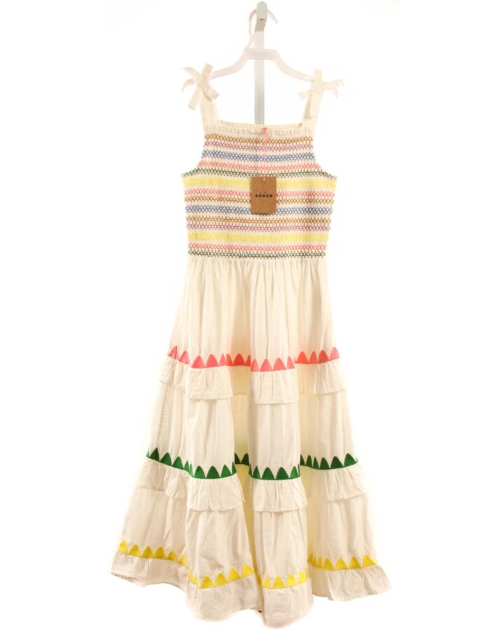 MINI BODEN  MULTI-COLOR   SMOCKED DRESS