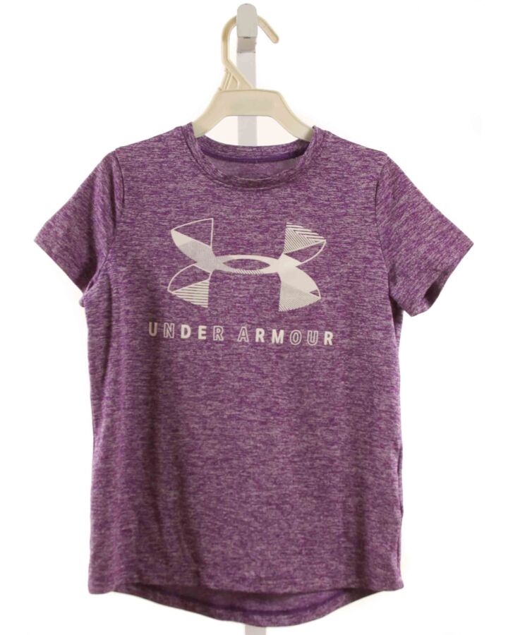 UNDER ARMOUR  PURPLE    KNIT SS SHIRT