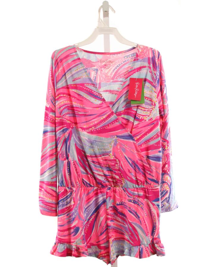 LILLY PULITZER  HOT PINK    KNIT ROMPER